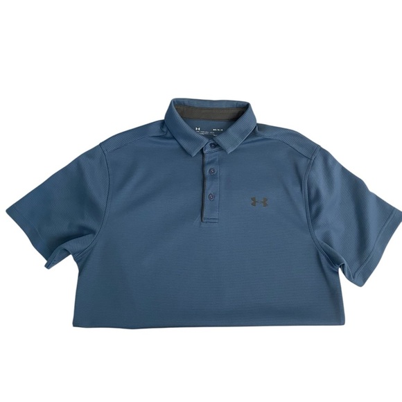 Under Armour Men's Blue Performance Polo - Picture 2 of 7